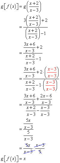(g o f)(x) = x