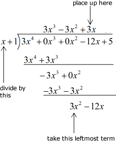 3x^2 divided by x equals 3x