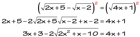 3x+3-s*sqrt(2x^2+x-10)=4x+1