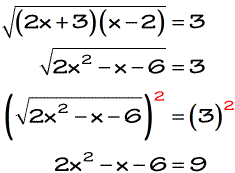 2x^2-x-6=9