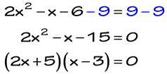 (2x+5)(x-3)=0