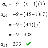 a45=299