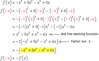 f(-x)=(-x)^7+8(-x)^5-(-x)^3+6(-x)=-f(x)