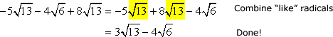 = 3√13-4√6