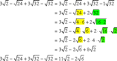 3√2-√24+3√32-√32=11√2-2√6