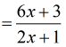 (6x+3)/(2x+1)