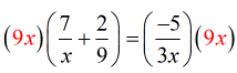 (9x) = (9x)