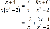 (-2)/x+(2x+1)/(x^2-2)