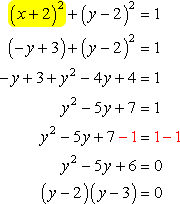 (y-2)(y-3)=0