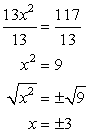 x=±3