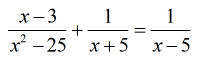  +  = 1/(x-5)