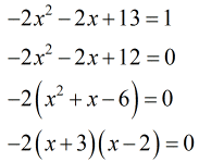 -2(x+3)(x-2)=0