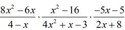 multiply three rational expressions