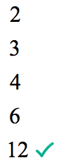 the common divisors of 12 and 48 are 2,3,4,6, and 12.