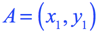 A=(x1,y1)