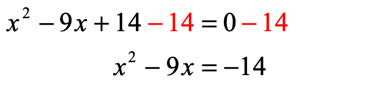 x^2-9x=-14