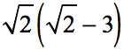 √(2) [√(2) - 3]