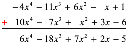 6x^4-18x^3+7x^2+2x-5