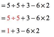 =1+3-6×2