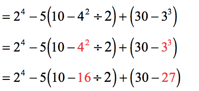 = 2^4-5(10-16/2)+(30-27)