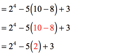 = 2^4-5(2)+3