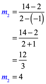 msub2 = (14-2)/ = 12/3 = 4