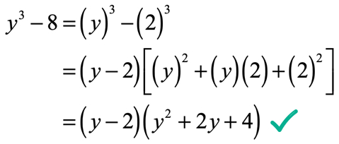 y^3-8=(y-2)(y^2+2y+4)