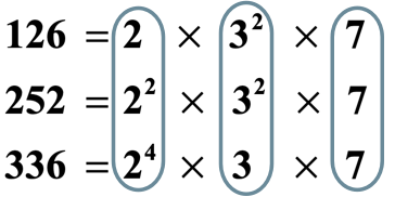 Two, two squared and two raised to the fourth power have the common base of two. Three squared, three squared, and three all have a common base of three. All the number seven have a common base of seven.