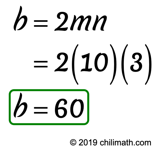 b=60