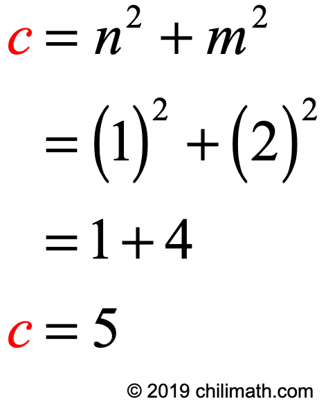 c=5
