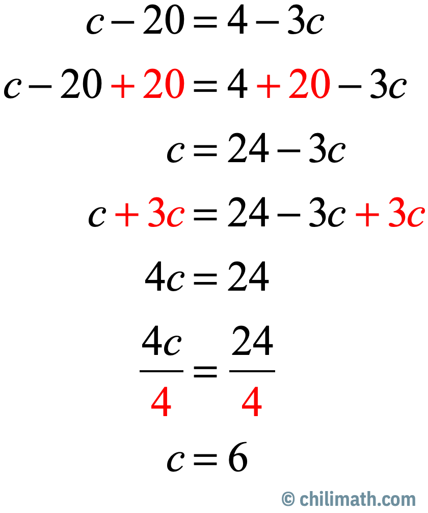 Multi-Step Equations Practice Problems with Answers - ChiliMath Pertaining To Multi Step Equations Worksheet Pdf