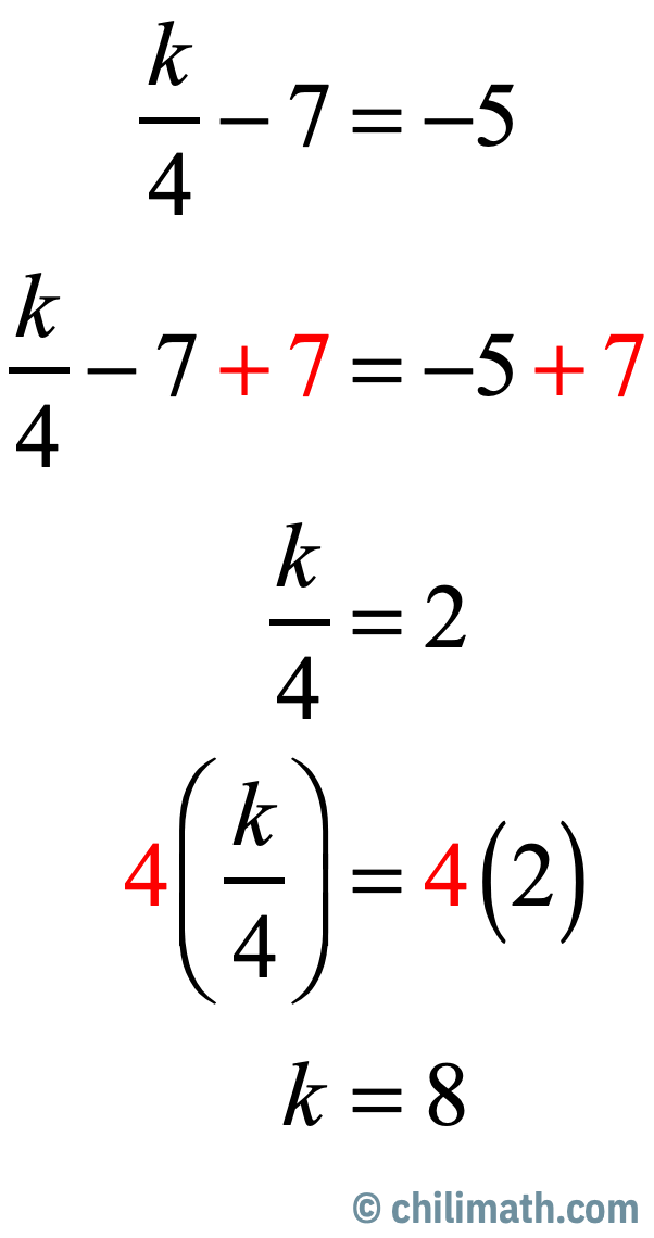k=8