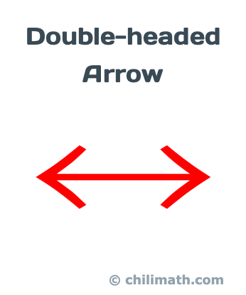 double-headed arrow is used to represent a biconditional statement P ⟷ Q