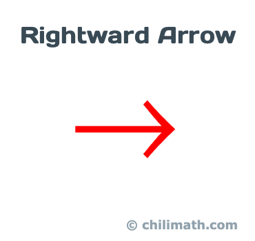 a rightward arrow is used to denote a conditional statement P → Q