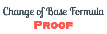 change-of-base formula proof