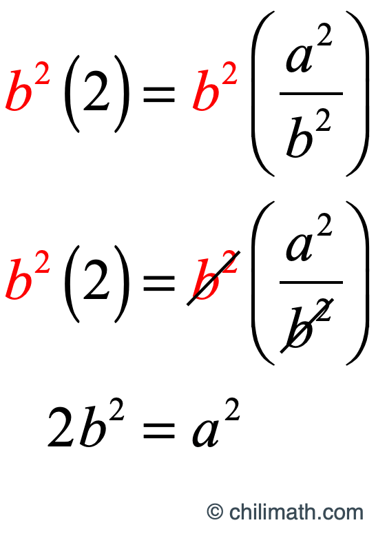 2b^2=a^2