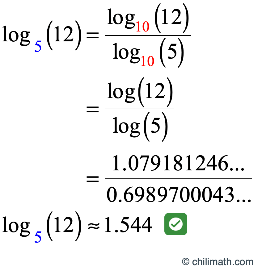 log base 2 of 12 is approximately equal to 1.544