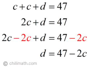 c+c+d=47 → d=47-2c