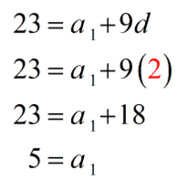 a sub 1 equals 5