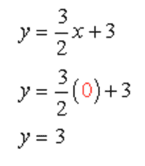 y=3