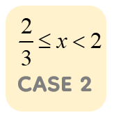 2/3<=x<x for case 2