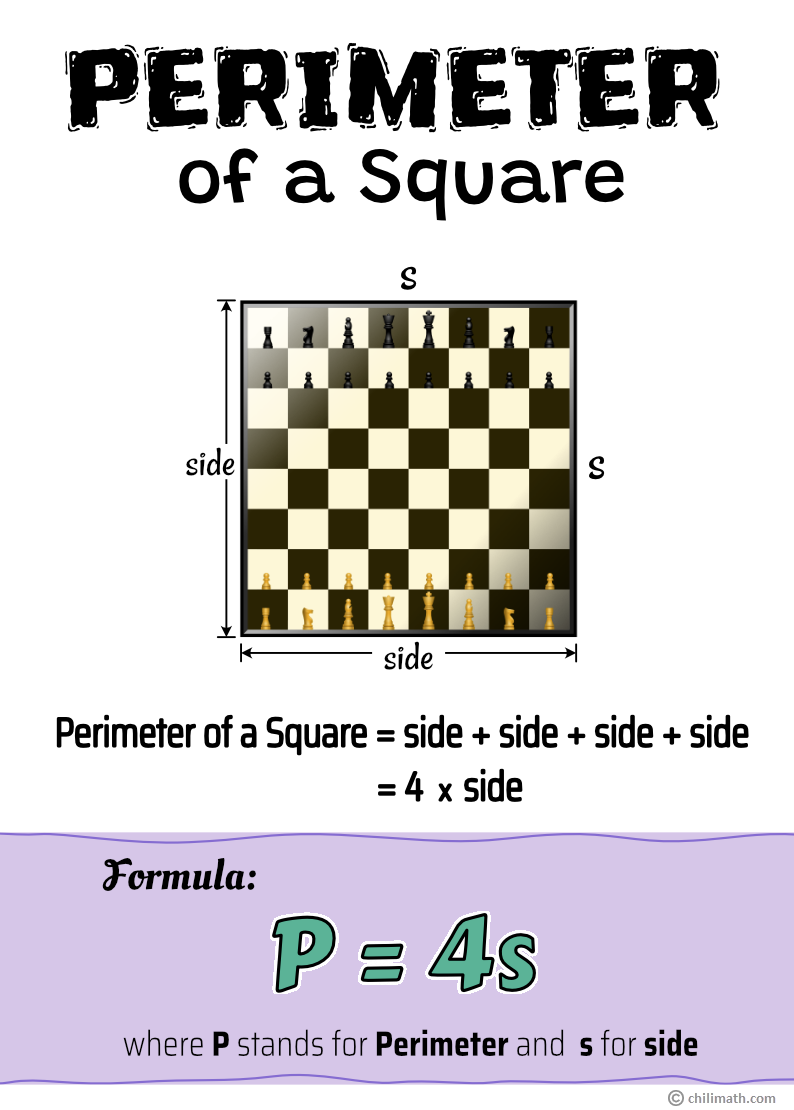 find perimeter of square 4 times its side length