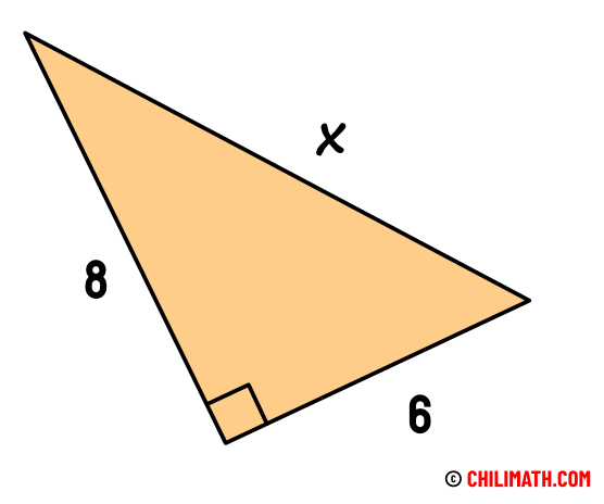 the legs of a right triangle are 6 and 8