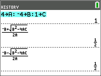 the calculator confirms that the solution is only 1/2
