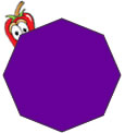 color purple or violet octagon